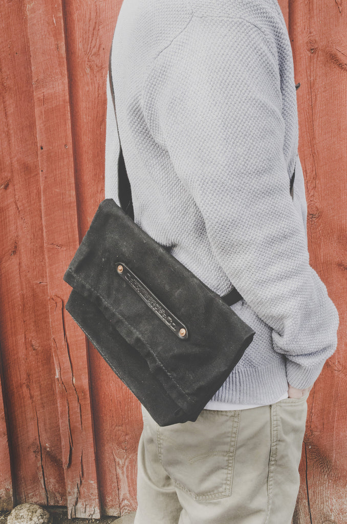 Mini Black Leather Belt Bag By LeatherCo.